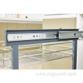 Soft-close pull-out stainless steel corner drawer basket